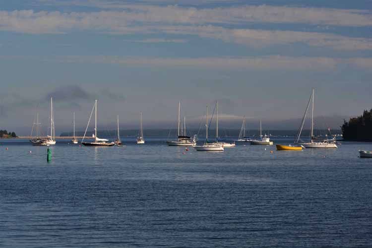 boats at sea